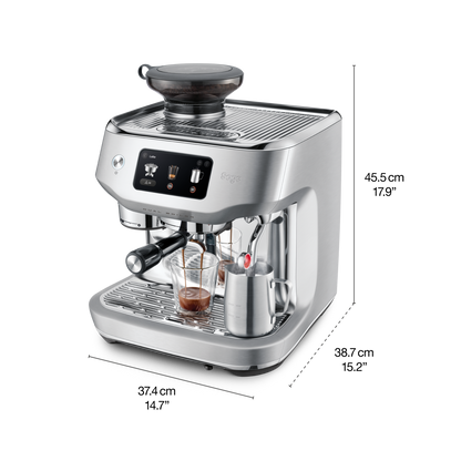 SAGE ORACLE DUAL BOILER espresso machine with dual boiler system for professional coffee at home.