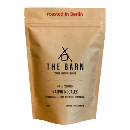 NATIVO NOGALES coffee bag from The Barn Coffee Roasters Berlin on a white background